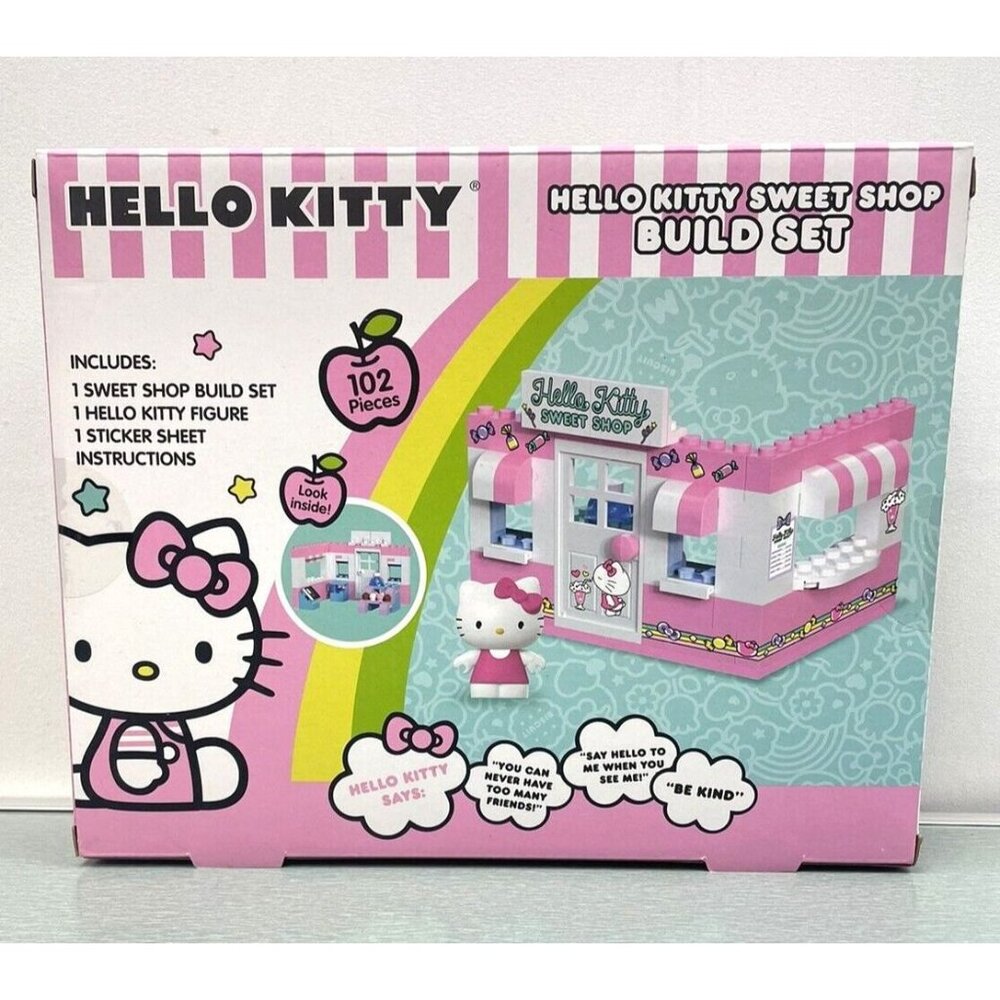 Hello Kitty Sweet Shop Build Set 102 Pieces AGES 6+
